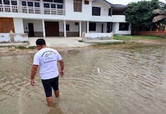 Piura: Los fuertes oleajes inundan varias calles del balneario de Colán