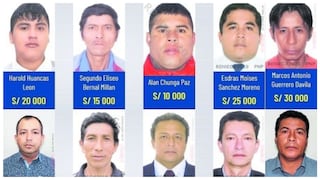 Lambayeque: Son 19 prófugos de la justicia en lista de “Los Más Buscados”
