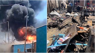 Ica: voraz incendio deja a dos madres y siete menores damnificados en Villacurí