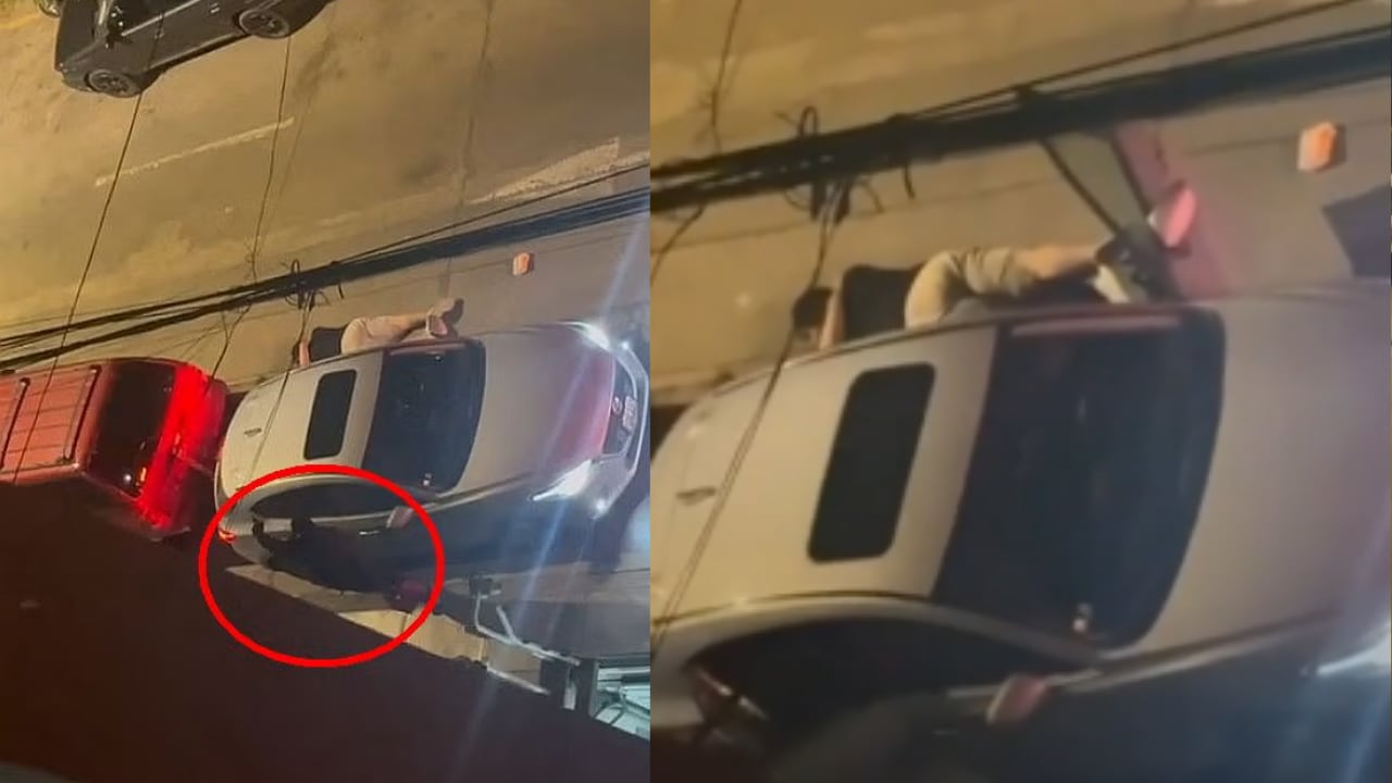 Delincuentes armados encañonaron a las víctimas, realizaron disparos al aire y huyeron con el vehículo en la urbanización Santa Catalina.