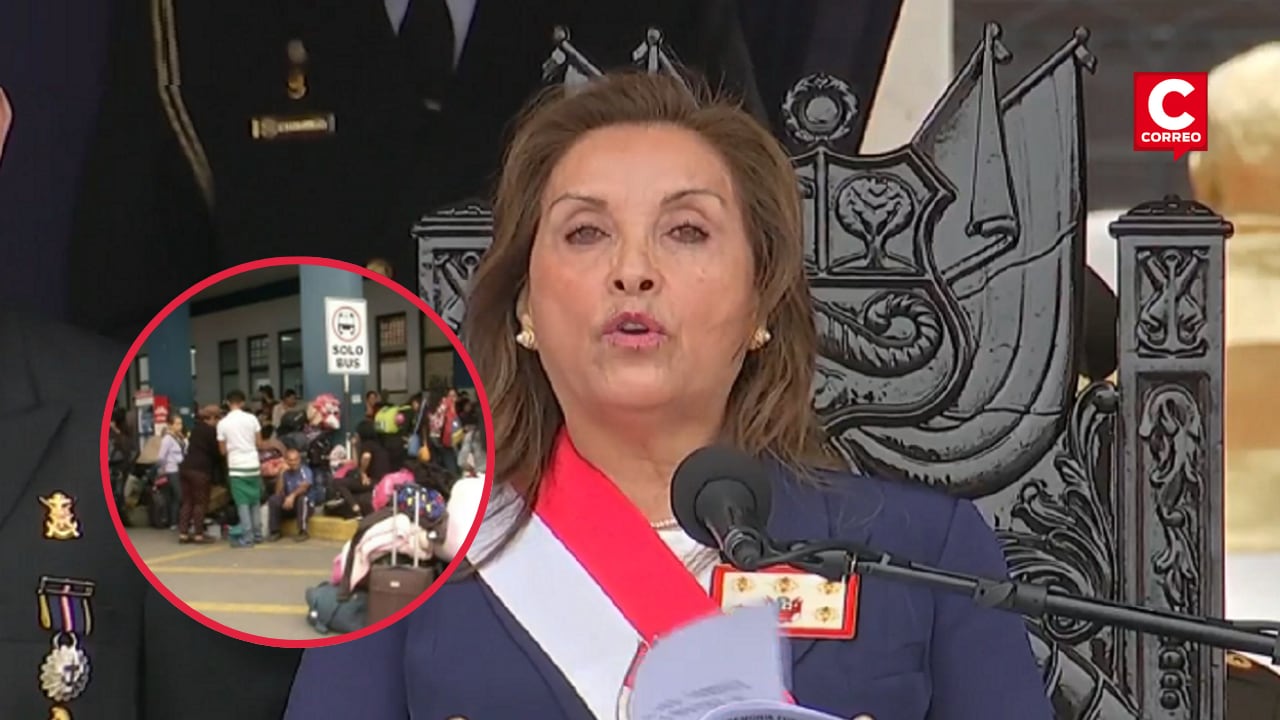 En el 204° aniversario de la Marina de Guerra del Perú, Dina Boluarte dijo que la delincuencia común y las mafias de extorsionadores están actuando como un “nuevo terrorismo”.