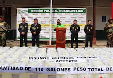 Huancavelica: intervienen camión con más de 3,500 kilos de insumo químico en Lircay