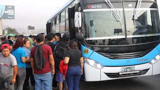 Paro de transportes: Cientos de pasajeros y escasez de buses en Los Olivos (FOTOS)