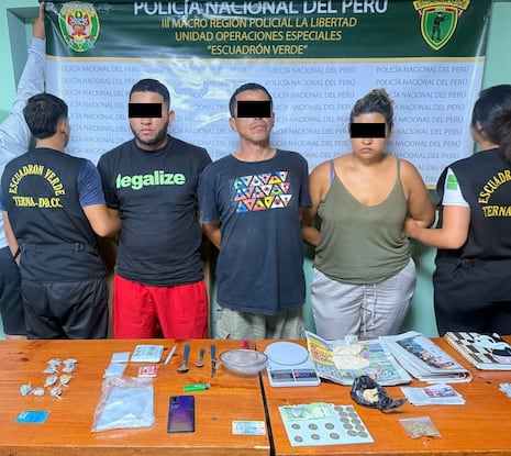 Trujillo: Intervienen a trabajador municipal y dos personas más con PBC