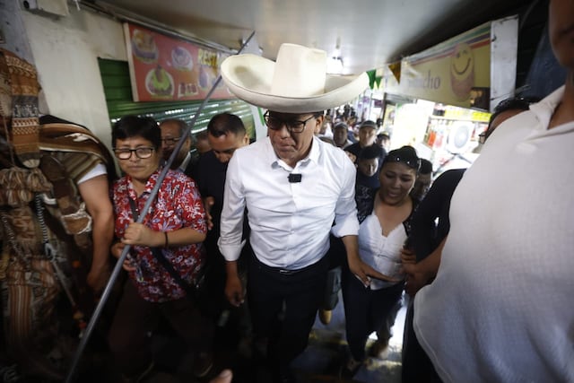 Roberto Sánchez en San Juan de Miraflores (Fotos: Jesús Saucedo/GEC)