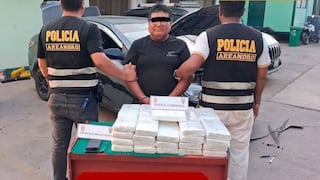 Ica: prisión preventiva contra sujeto que transportaba más de 41 kilos de cocaína