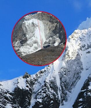 Áncash: turista chileno fallece tras caer mientras escalaba el nevado Huascarán. Composición: Diario Correo.