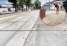 Piura: Obra presenta grietas y afecta a varios negocios en Sullana