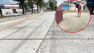 Piura: Obra presenta grietas y afecta a varios negocios en Sullana