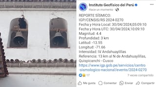 Cusco: Temblor afecta la Iglesia de Andahuaylillas y suspenden visitas turísticas