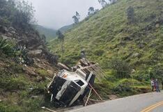 La Libertad: Camión volcó en la carretera Trujillo- Otuzco