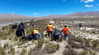 Más de 50 toneladas de basura fueron recogidas en reserva nacional en Arequipa