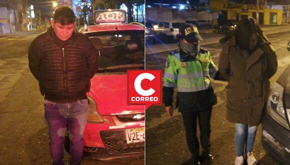 Dos detenidos en Arequipa sindicados de pertenecer a banda de peperos. (Foto: GEC)