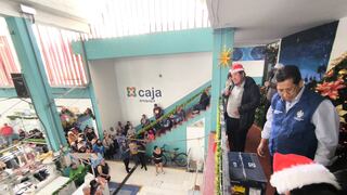 Navidad en Arequipa: Sortearon electrodomésticos y entregaron canastas en mercado El Palomar (VIDEO)