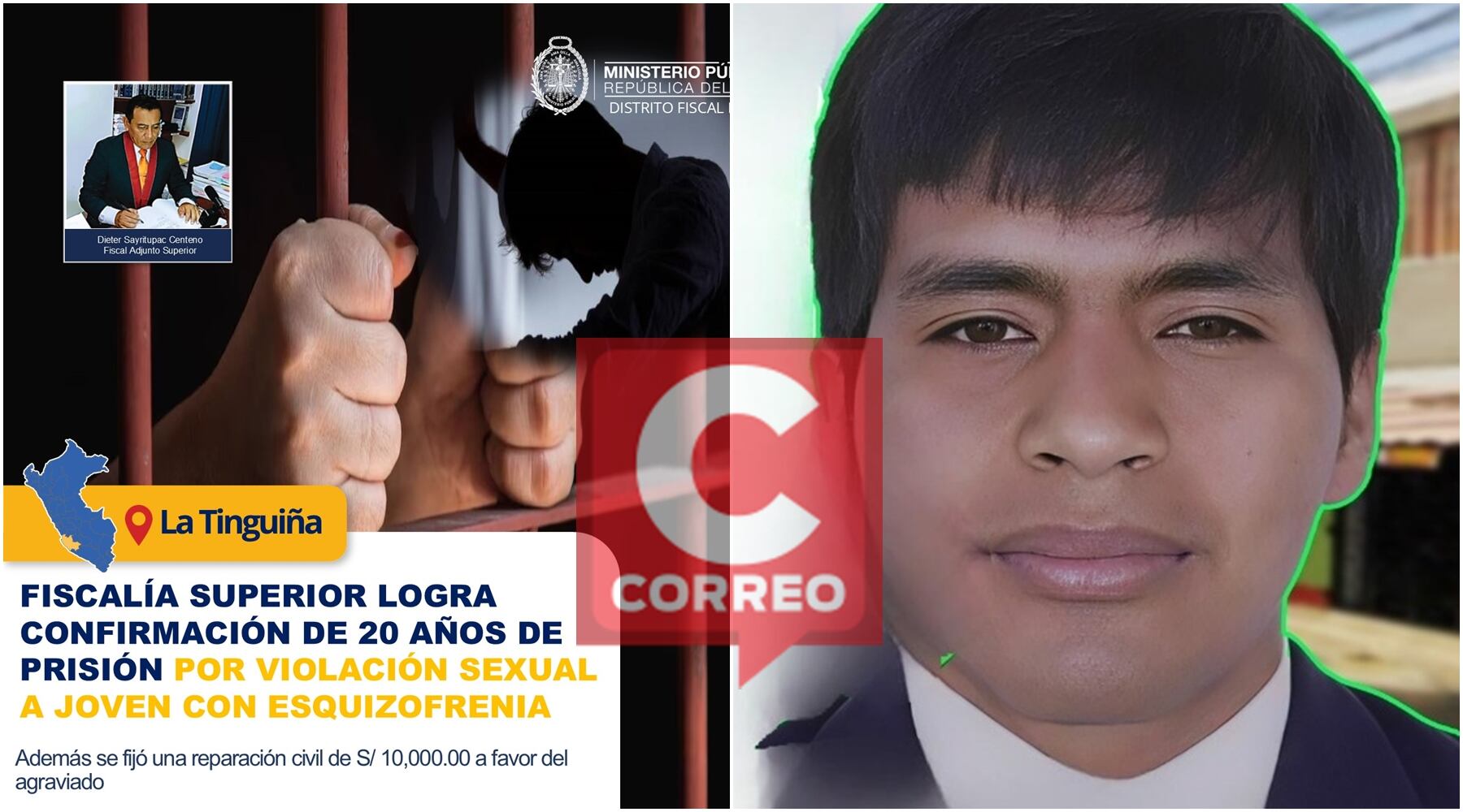 Condenan a 20 años de prisión a sujeto que violó a joven con esquizofrenia