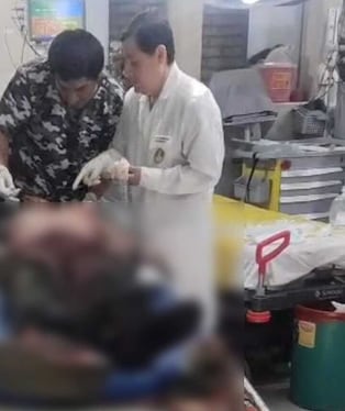 Menor herido fue trasladado a hospital Belén.