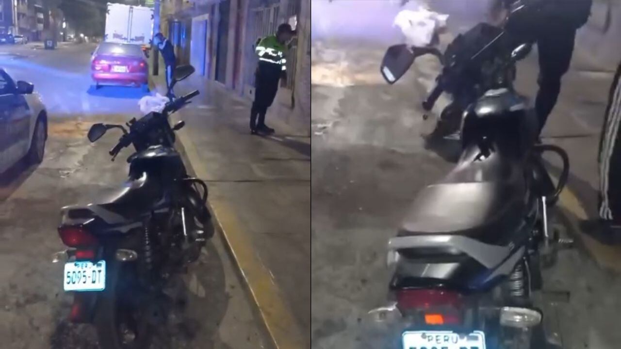 El vehículo fue encontrado por la avenida 29 de Diciembre, en el distrito de Trujillo. (Seguridad Ciudadana - Trujillo)