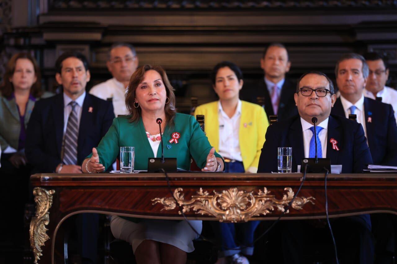 Presidenta Boluarte: Necesitamos estar unidos para generar desarrollo, trabajo, para que nuestra economía se reactive y sigamos siendo el país que lidera el crecimiento en la región. (Foto: Presidencia)