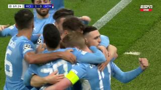 Manchester City vs. Atlético de Madrid: De Bruyne abre la cuenta en el partido de Champions League (VIDEO)