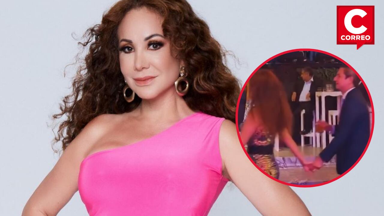 Janet Barboza es captada caminando de la mano con misterioso hombre en fiesta de Richard Acuña.