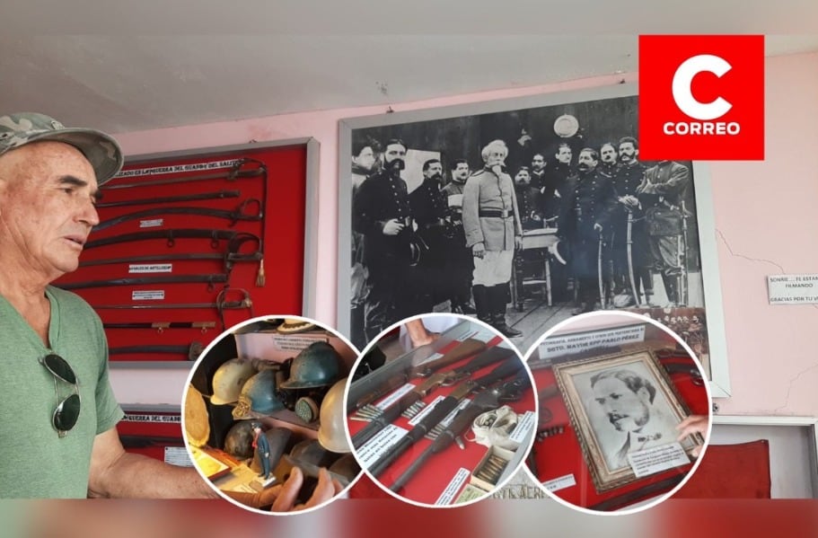 Visita el museo con objetos de la Guerra del Pacífico en Arequipa. (Foto: Graciela Fernández)