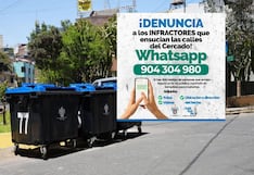 Arequipa: habilitan WhatsApp para denunciar y multar a quienes arrojen basura en la calle