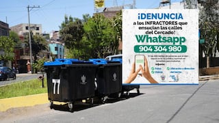 Arequipa: habilitan WhatsApp para denunciar y multar a quienes arrojen basura en la calle