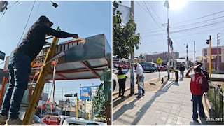 Retiraron propaganda electoral en Ica y Parcona para asegurar el desarrollo de las Elecciones