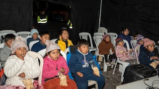“Cine Callejero” para niños de Chivay por falta de salas de cine
