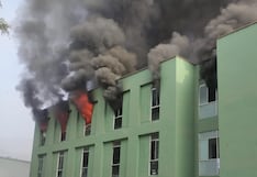 Puente Piedra: incendio en escuela de la PNP fue controlado por los bomberos y no se reportaron heridos