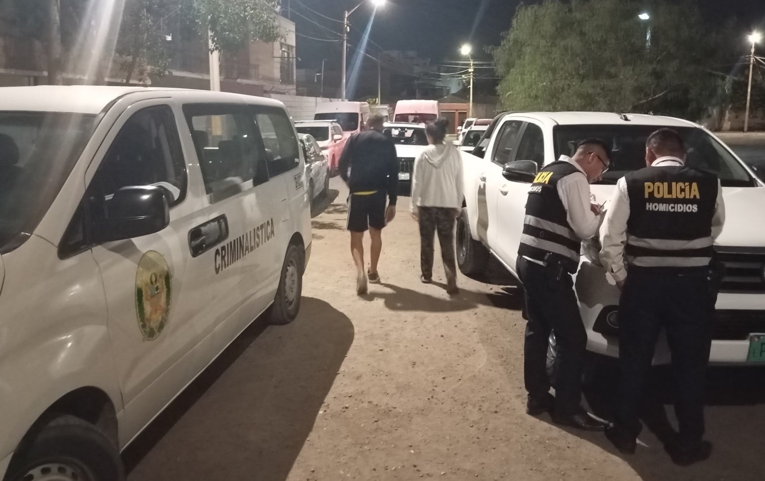 Personal de Homicidios del Depincri trabajó por horas en la urbanización Santa Elena