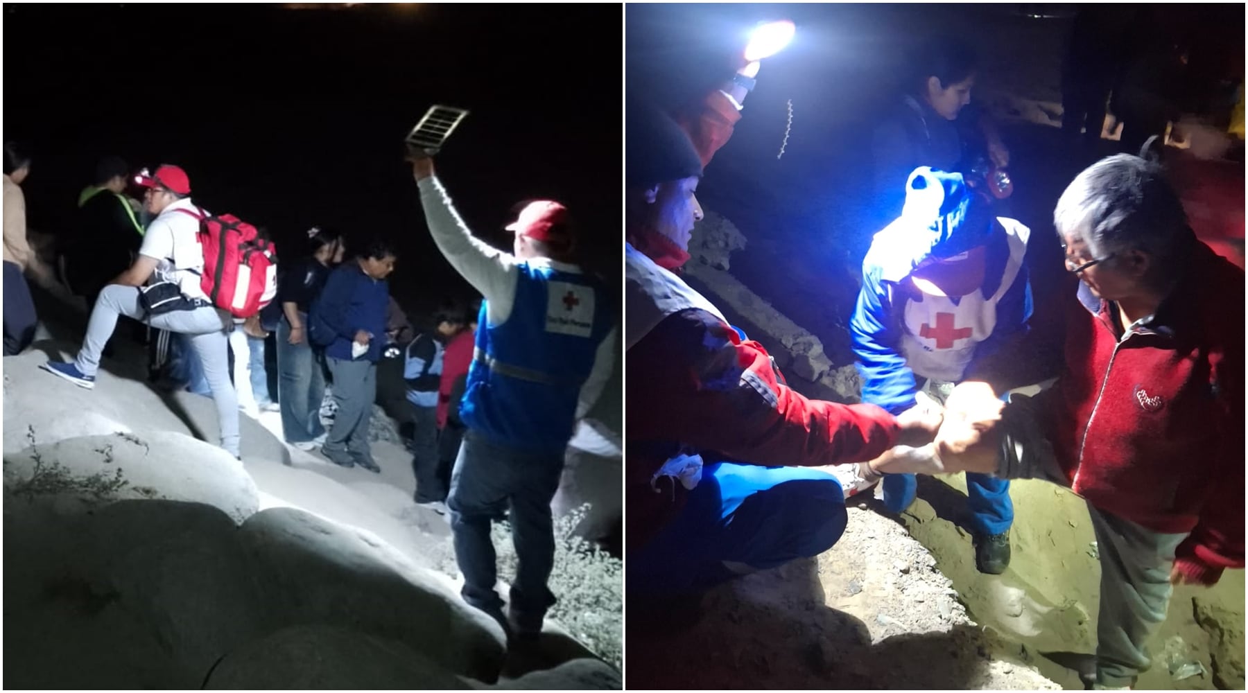 Cruz Roja Peruana Filial Pisco desplegó atención a los peregrinos de la Virgen del Rosario de Yauca