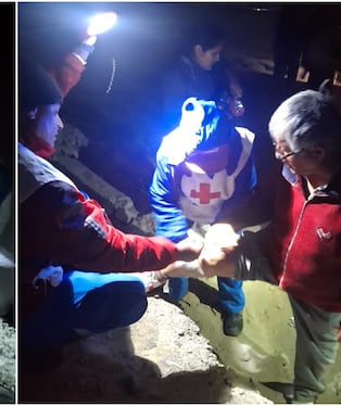 Cruz Roja Peruana Filial Pisco desplegó atención a los peregrinos de la Virgen del Rosario de Yauca