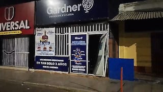 Trujillo: Delincuentes destrozan puerta de academia preuniversitaria