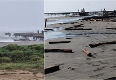 Fuertes oleajes destruyen el antiguo muelle fiscal de Pisco