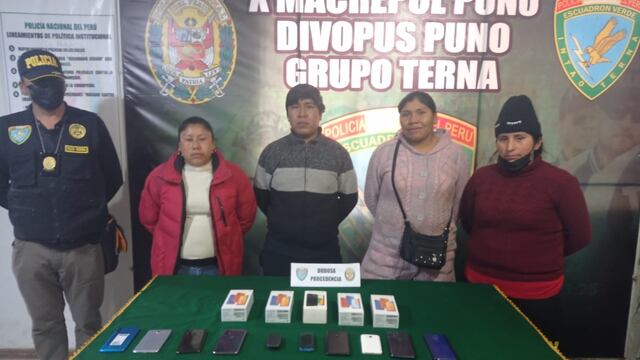 Puno: tres detenidos por receptación de celulares