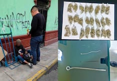 Capturan a extranjero con droga y armas blancas en el Cercado de Arequipa