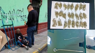 Capturan a extranjero con droga y armas blancas en el Cercado de Arequipa