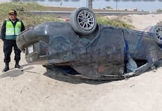 Pisco: se despista y sufre brutal volcadura por la carretera Panamericana Sur