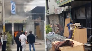 Ica: incendio destruye librería en la avenida Ayabaca y deja cuantiosas pérdidas