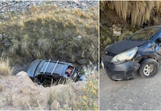 Auto cae al abismo en la carretera Huancavelica–Pisco y deja cuatro heridos