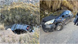 Auto cae al abismo en la carretera Huancavelica–Pisco y deja cuatro heridos