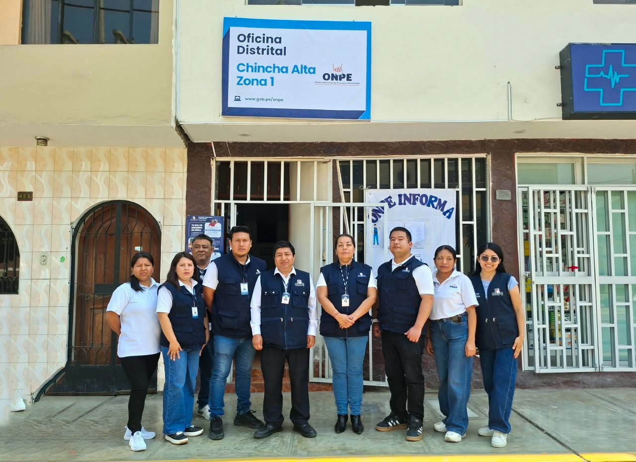 Chincha: ONPE instala oficinas distritales para las Elecciones Regionales y Municipales 2026