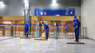 Coronavirus en Perú: Municipalidad de Lima intensifica limpieza de estaciones del Metropolitano