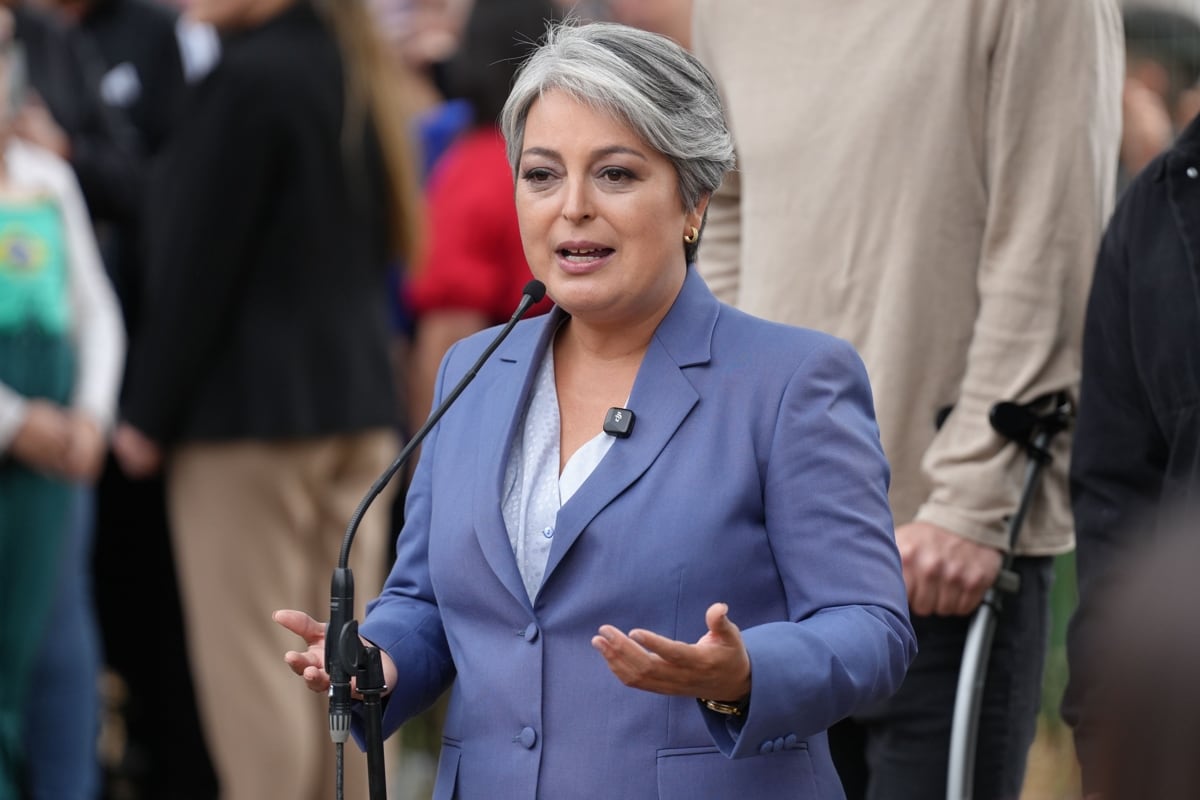 Candidata a la Presidencia de Chile por el partido Unidad por Chile, Jeannette Jara, en una rueda de prensa. (Foto: EFE)