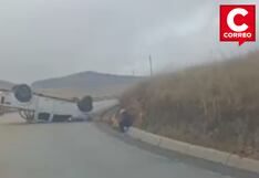 Tarma: Volcadura de camioneta dejó dos heridos en Huaricolca