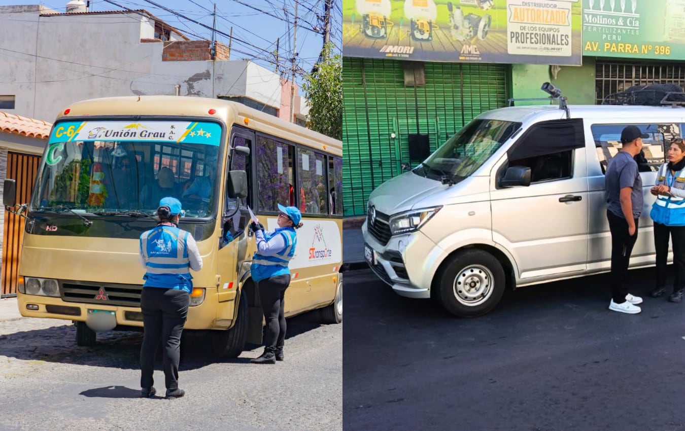 Arequipa: Internan 13 unidades por cambiar de ruta y operar como "loncheritas"