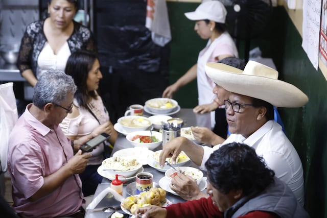 Roberto Sánchez en San Juan de Miraflores (Fotos: Jesús Saucedo/GEC)