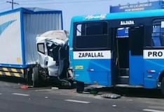 Puente Piedra: choque entre camión y bus El Chino en la Panamericana Norte dejó un muerto y cuatro heridos
