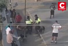 Sujetos atacan a brigada canina durante intervención del Serenazgo en La Molina